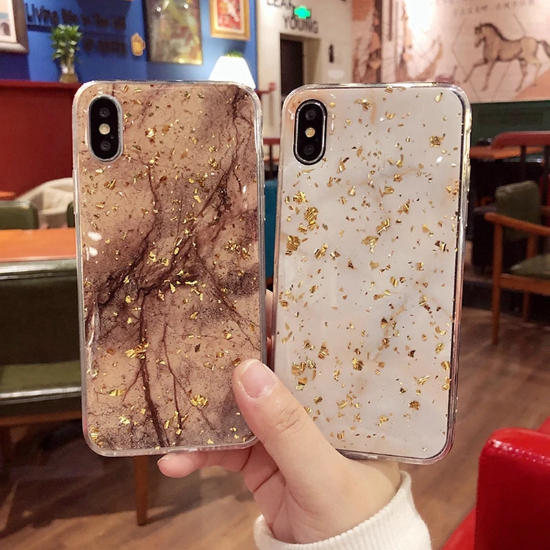OLLIVAN Marble Phone Cases For iPhone 7 8 6 s Plus X Luxury Bling Glitter Silicon Case For iPhone 6 6s Plus Soft TPU Cover Funda (17)