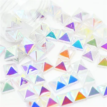 

100pcs Flatback Square Shiny Acrylic Garment Rivets|Slime DIY Crafting Beads|Flatback Scrapbooking Punk Beads