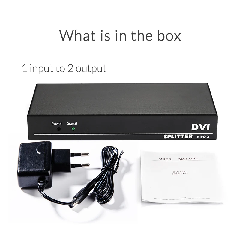 Разветвитель Unnlink DVI 1X2 D дистрибьютор 1 в 2 Out UHD 4K @ 30Hz FHD 1080P 60Hz для монитора