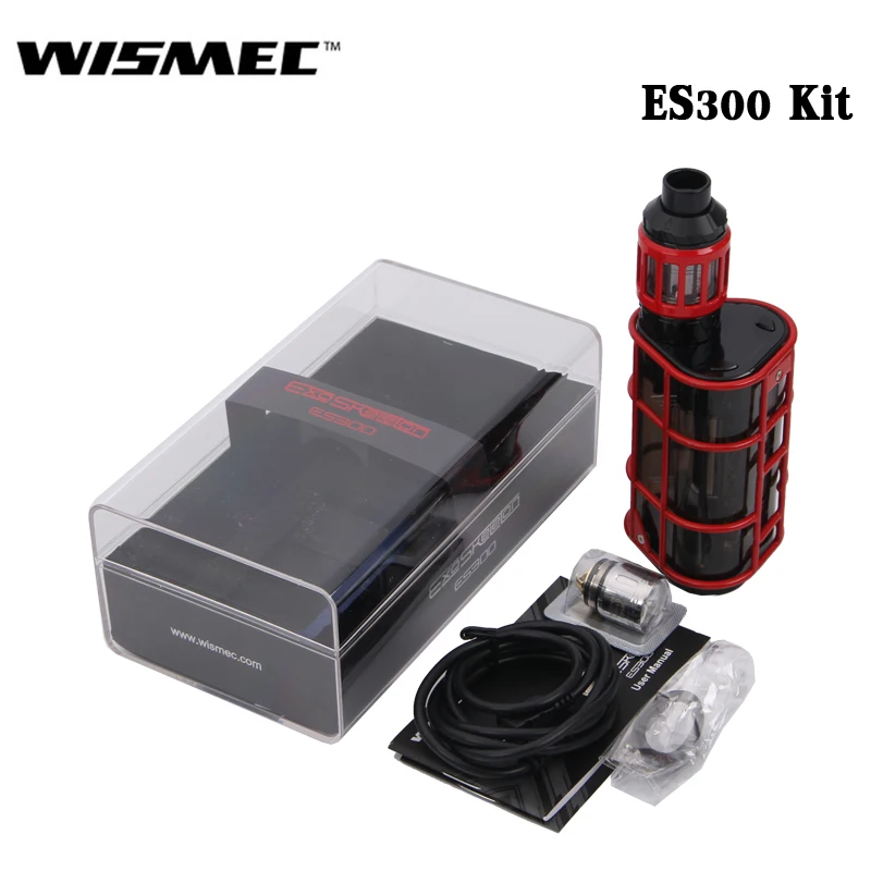 

Original Wismec EXO Skeleton ES300 with Kage Atomizer Kit 200W or 300W ES300 Box MOD and 2.8ML Tank E Cigarette Vape