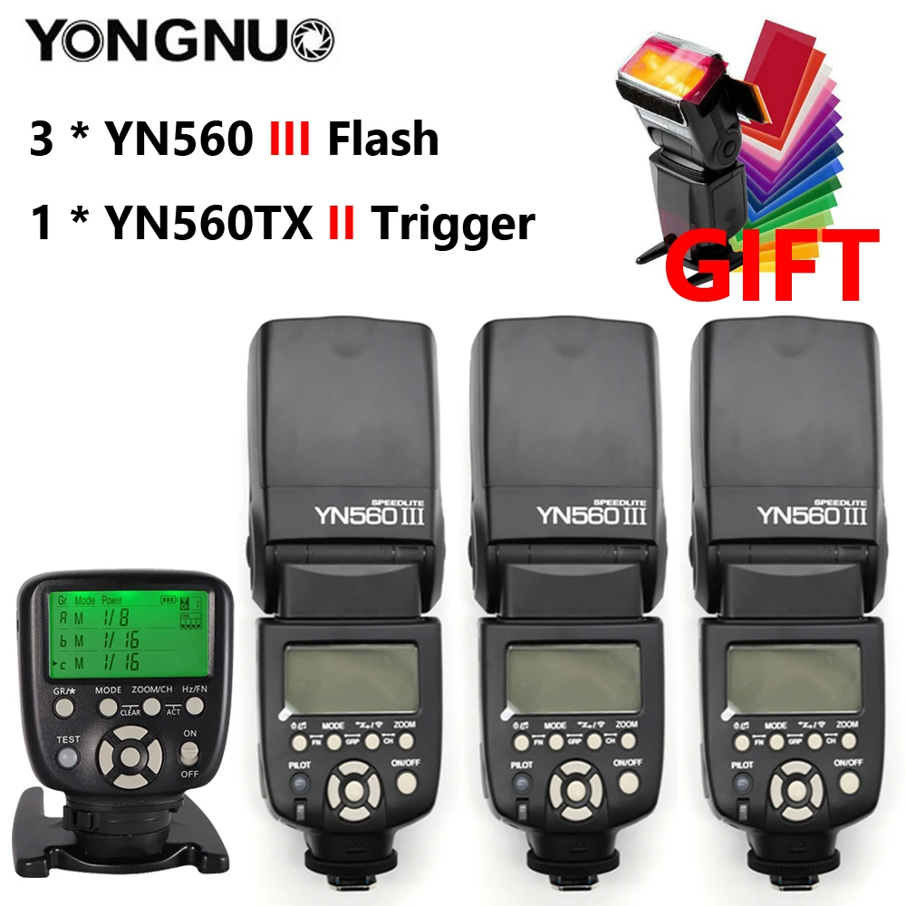 

YONGNUO YN560III YN560-III YN560 III Wireless Flash Speedlite Speedlight For Canon Nikon Olympus Pentax Fuji Sony DSLR Camera