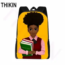 THIKIN афро Америка черное искусство девочки дети школьные сумки Back Pack учители, доктора, медсестры детские школьные сумки молодежный рюкзак