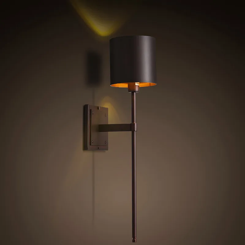 

American Industrial Wall Sconce Vintage Bedroom LED Wall Lamps Bedside Lights Aisle Stairs Restaurant Wall Lights Free shipping