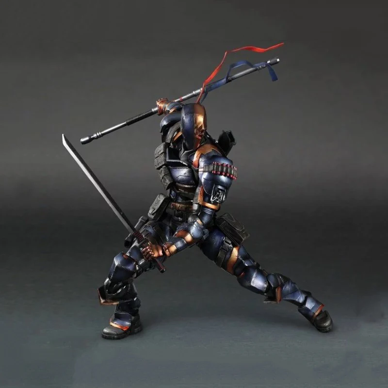 27 см квадратус Кай-плей арт Бэтмен, рыцарь Аркхема Deathstroke передвижная, ПВХ Фигурки Коллекционная модель игрушки