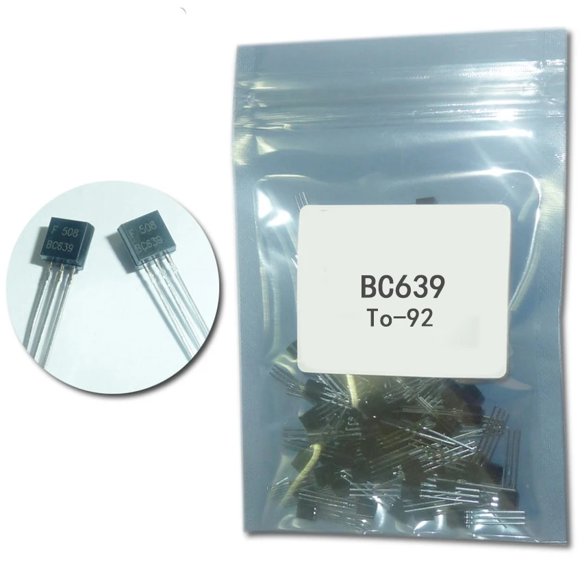 

100pcs/lot BC639 to92 transistor pack bc639 high power transistor NPN TO-92 dip transistor set 1A 80V aislador transistors