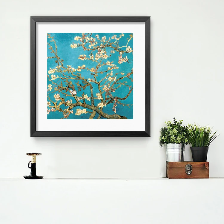 

pastoral style canvas prints flowers giant posters canvas painting masterpiece decor Almond Branches in Bloom Vincent van Gogh