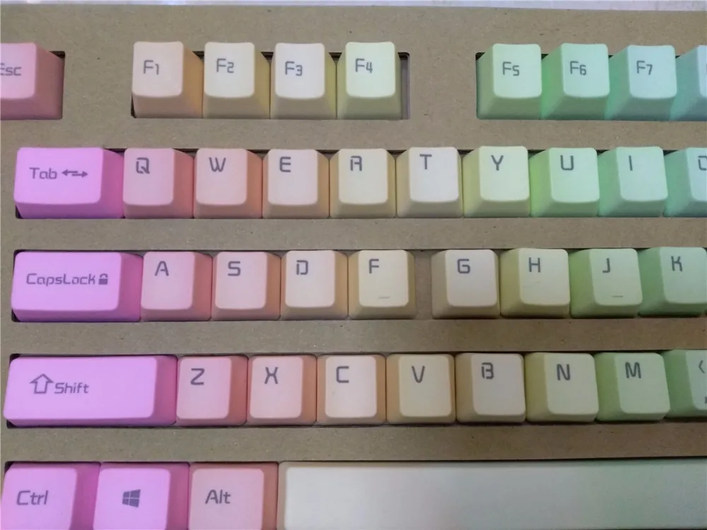 Механические клавиши Rainbow PBT keycap cherry mx OEM для игровой клавиатуры ANSI 104 keycap для механической клавиатуры filco ducky