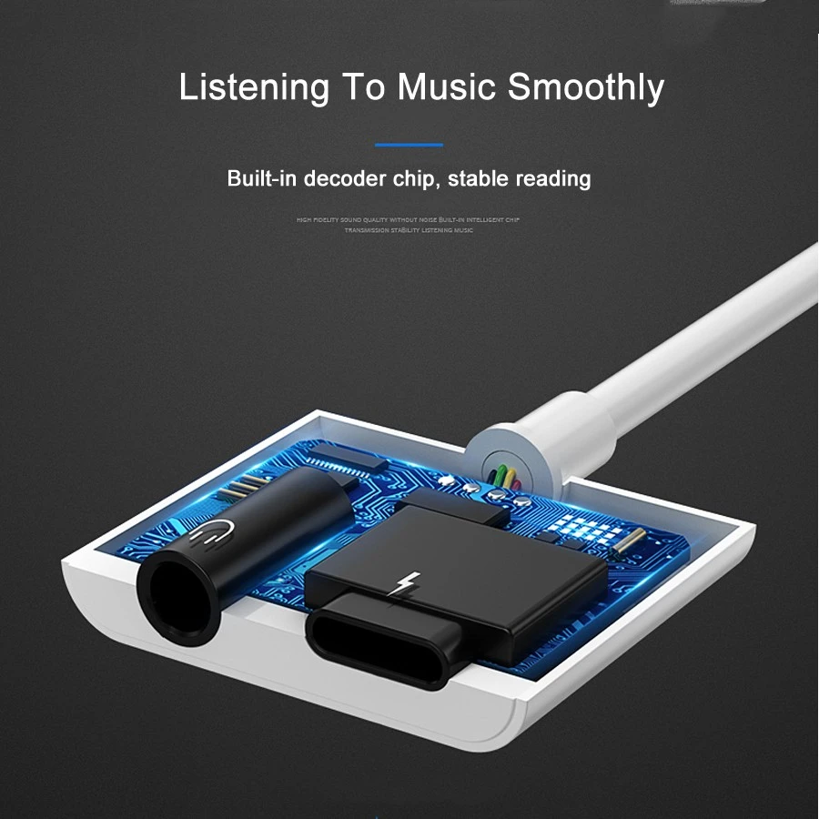 HORUG Charger Audio Headphone Adapter For iPhone 7 8 Plus X AUX Adapter For Lightning To 3.5mm Adapters Headphone Jack Cable