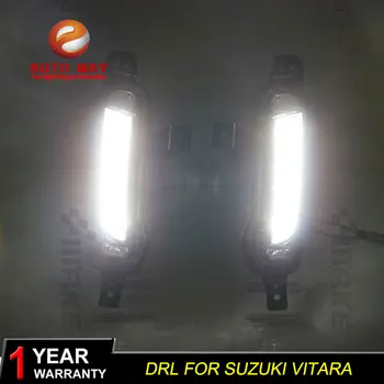 

For Suzuki Vitara 2015-2018 Yellow Turning Signal Style Relay Waterproof Car DRL 12V LED Daytime Running Light Daylight fog