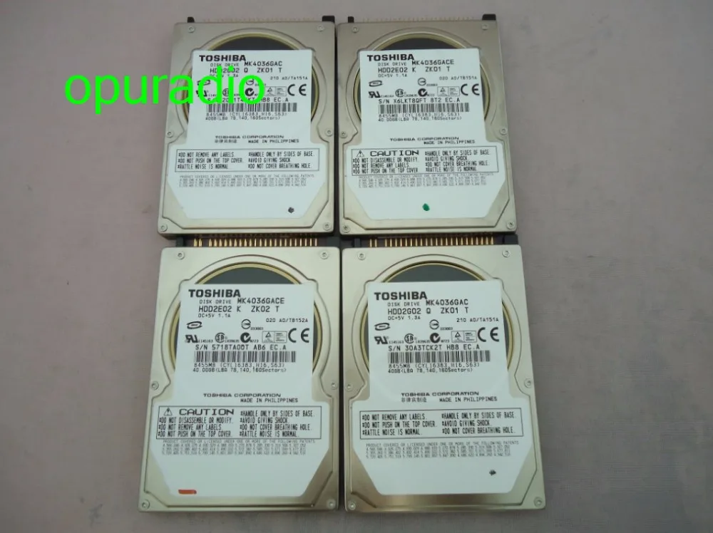 MK4036GAC MK4036GACE диск HDD2E02 2G02 DC+ 5 V 1.3A/1.1A 40 GB 8455 MB для mercedes-benz жёсткий диск для автомобиля навигационная система