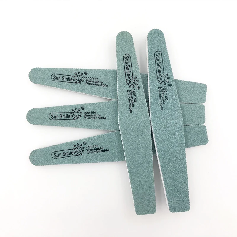 

5pc Double Side Grit 100/150 Nail Art Files Block Buffer Buffing Sanding Washable Sponge French Gel Polish Tips Shaped Polishing