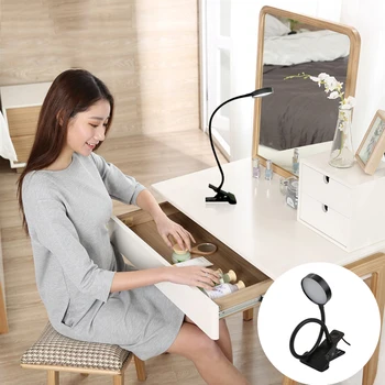

LED Clip Clamp Desk Lamp Manicure Tattoo Lighting With Adapter Plug Portable 5W