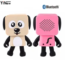 Мультфильм Bluetooth Динамик Портативный танец робот собака звуковой ящик мини usb Динамик для мобильного телефона
