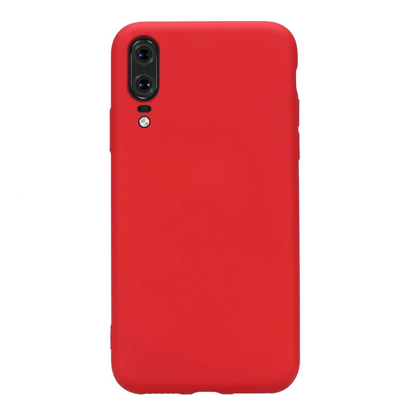 Чехол для телефона huawei P30 Lite, мягкая Жидкая силиконовая тонкая задняя крышка Hawei P20 lite mate 20 Pro P20, светильник P 30 Pro, силиконовый чехол - Цвет: Red