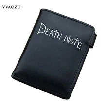 Новые дизайнерские Короткие Бумажники с надписью «Death Note», карманные бумажники, кошельки, сумка для денег