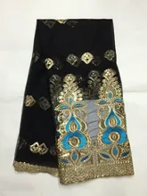 

High Quality French net lace fabric with sequins african tulle swiss lace fabrics cotton material for nigerian woman dress!Z5