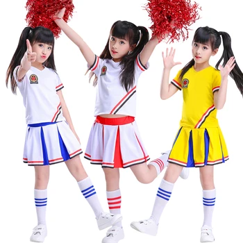 

Children's Cheerleading Costumes Young Jazz Dance Primary School Students'aerobics Football Baby Games