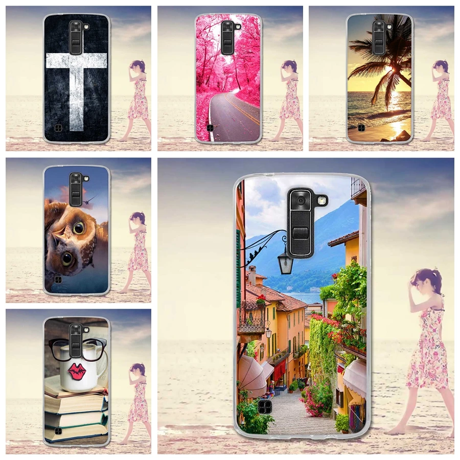 Чехол для LG K7 X210 X210DS MS330 Tribute 5 Dual SIM M1 TPU 3D рельефная печать силиконовый чехол LS675 Q7 0