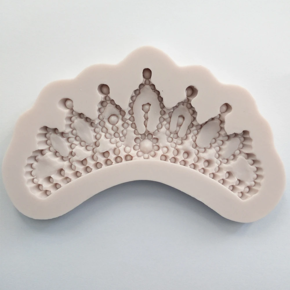 3D MK 0067 queen imperial crown silicone fondant cake molds soap