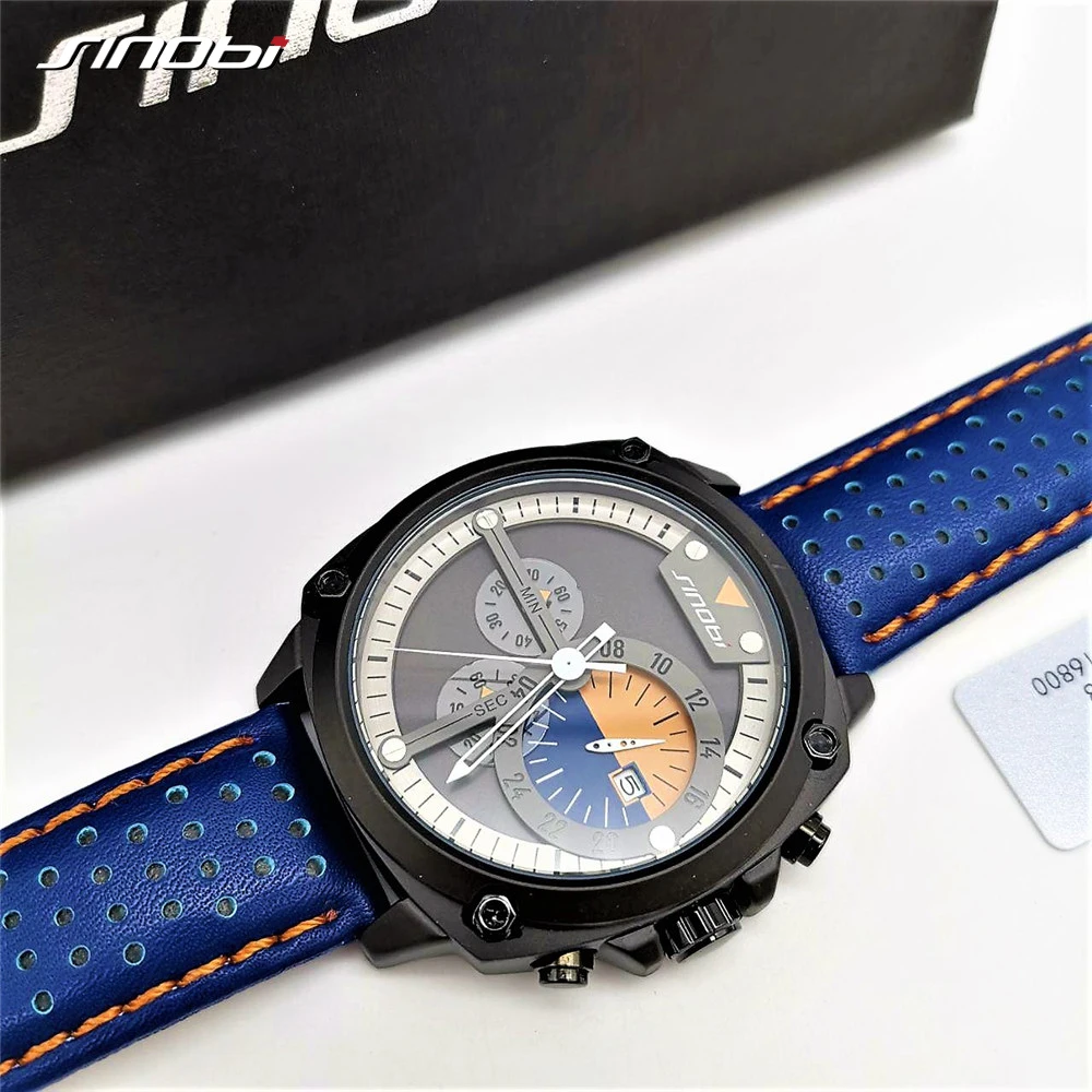 SINOBI رجل كرونوغراف الساعات العسكرية ووتش الرجال الجيش ساعة اليابانية حركة الكوارتز الرياضة المعصم Relogio Masculino SINOBI رجل كرونوغراف الساعات العسكرية ووتش الرجال الجيش ساعة اليابانية حركة الكوارتز الرياضة المعصم Relogio Masculino