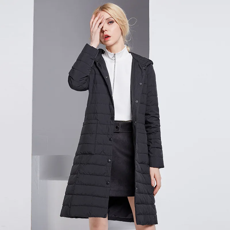 Women Winter Long Down Jackets Female Oversize Down Coat High Quality