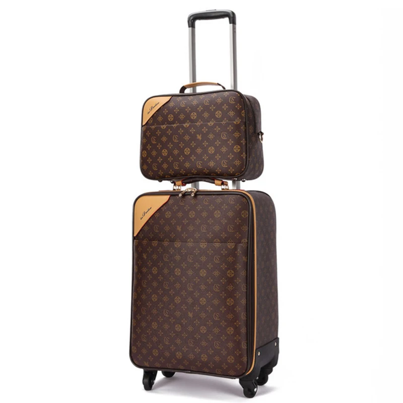 

Rolling Luggage set Travel Suitcase set with handbag,Wheels Carry-On,PVC leather Spinner Women Trolley case Men Trolley drag box