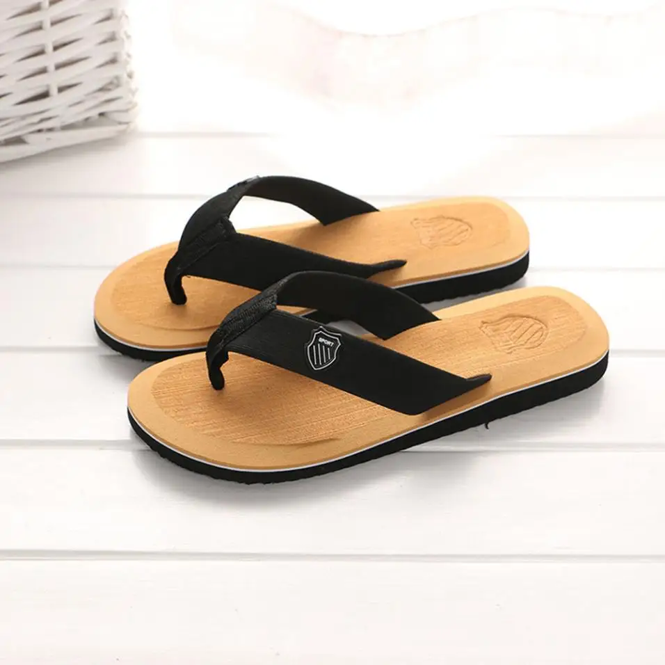 Fashion Men Casual Flat Beach Flip Flops Slippers Shoes Indoor Outdoor Sandals