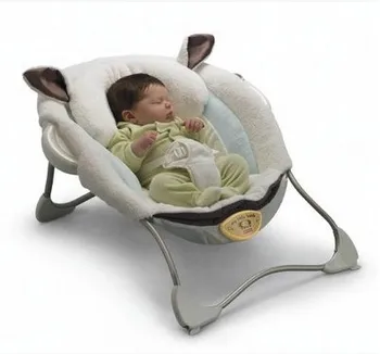 

Luxury baby cradle swing electric baby rocking chair chaise lounge cradle chair seat rotating baby bouncer swing P2792