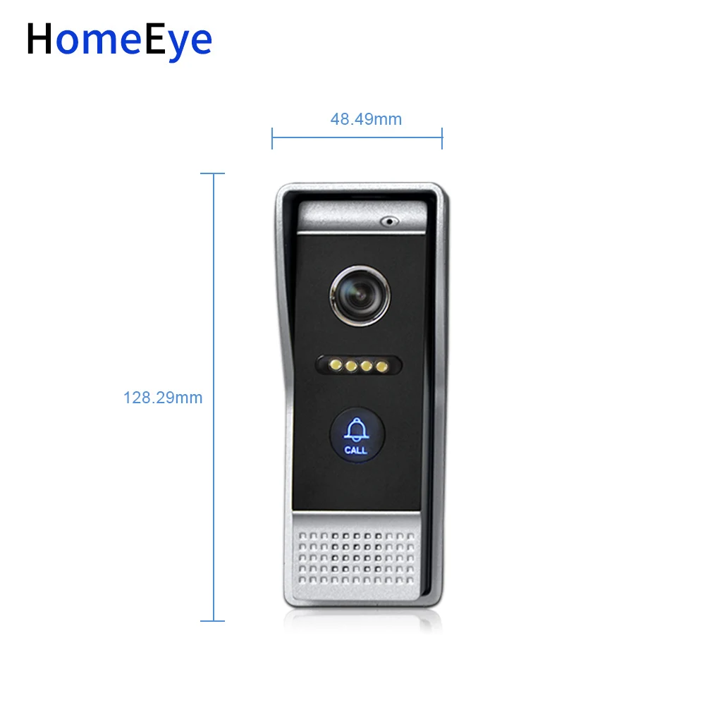 HomeEye 720P HD WiFi IP Video Door Phone Video Intercom Android/IOS APP Remote Unlock Home Access Control System 2-5+POE Switch
