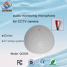 SIZHENG COTT-QD20S регулируемый, ПВХ Аудио Микрофон для видеонаблюдения звук подберите чувствительный микрофон для системы камеры безопасности