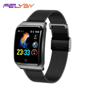 

FELYBY 2019 New Smart Watch Fitness Bracelet Heart Rate Tracker Pedometer Detection Remind Waterproof IP68 Sports Smartwatch