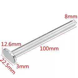 M8x100mm t-гайка раздвижные винты для направляющая для резки t-слот Деревообработка Инструмент