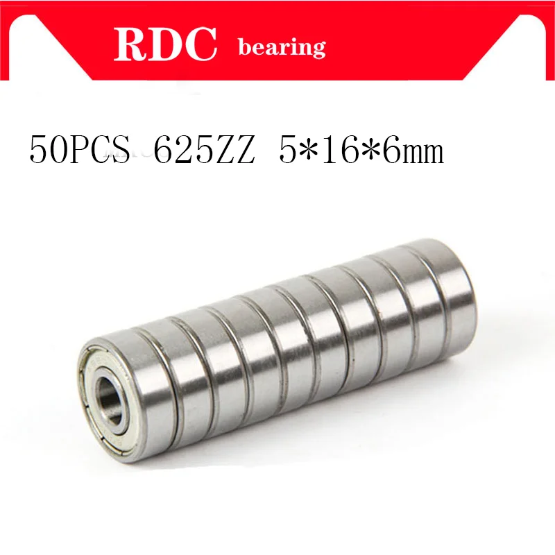 

50PCS ABEC-5 625ZZ 625Z 625 ZZ 625-2z 5*16*5 mm Sealed Metal Miniature High quality deep groove ball bearing