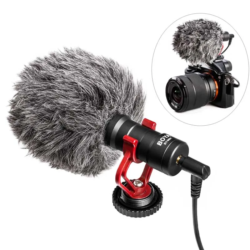 

BOYA BY-MM1 Compact On-Camera Video Microphone Youtube Vlogging Recording Mic for iPhone HuaWei Xiaomi Smartphone DJI Osmo Canon