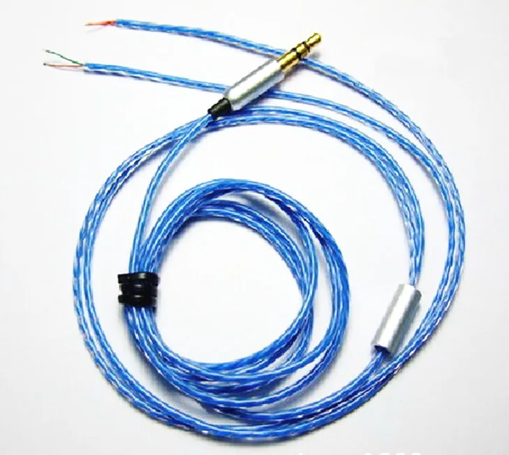 10pcs DIY headphone upgrade cable 32 core LC OFC oxygen free copper repair cable 1 2meter cable free shipping