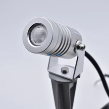 3 Вт Уличный садовый Точечный светильник ing IP65 3 Вт садовый светильник-Спайк 110 В 220 В Ландшафтная лампа круглая/Спайк основа черный/серебристый 16 шт./лот