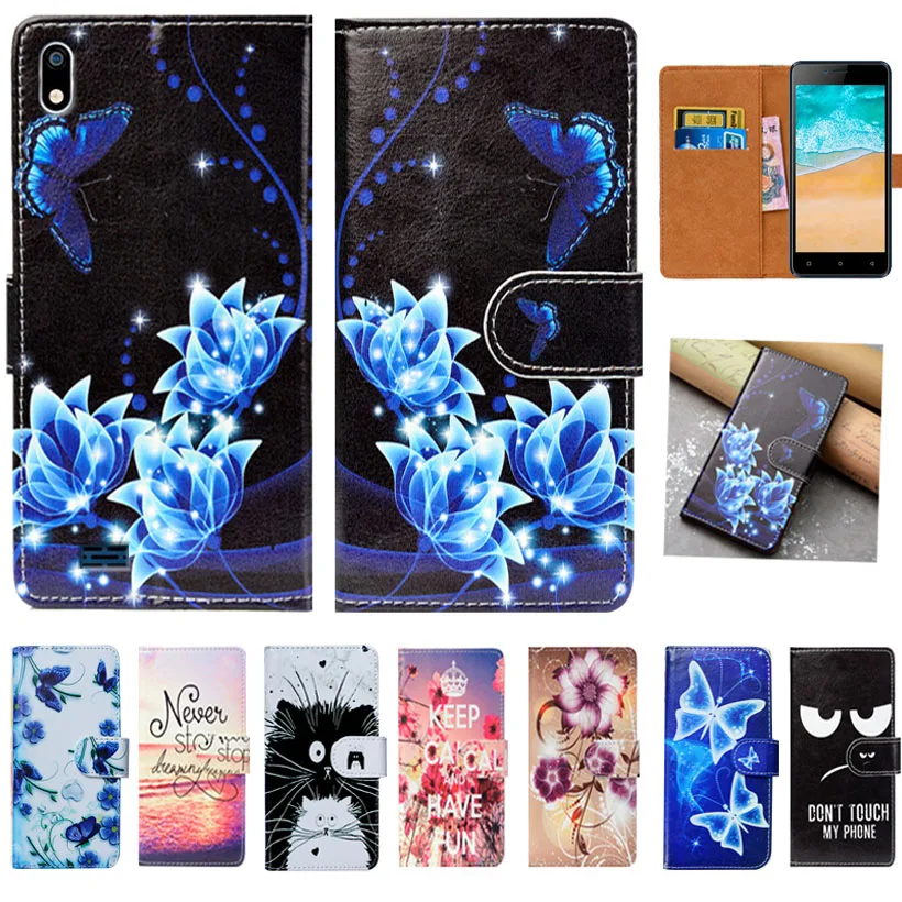 

For Jinga Start LTE Case High Quality 5.0" Pu Leather Print Flip Wallet Case For Jinga Start LTE Cover Book Case Cover Bags