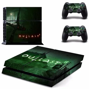 

Game Outlast 2 PS4 Skin Sticker Decal For Sony PlayStation 4 Console and 2 Controllers PS4 Skins Sticker Vinyl