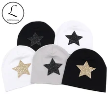 Gzhilovingl блестки Звезда шапочка для новорожденного, для малыша на весну и зиму теплые стрейч; хлопковая шапка для Цвет Милая шапочка для маленьких мальчиков и девочек; куртки