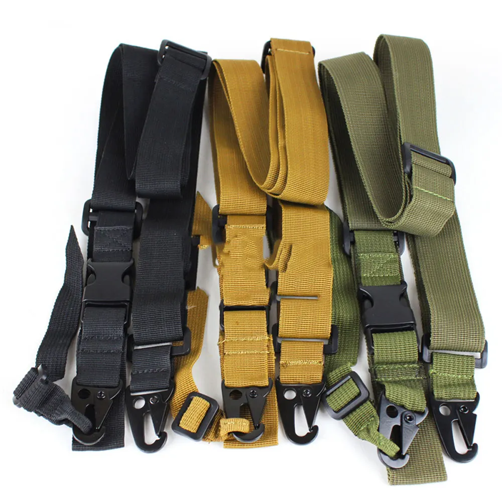 Tactical 3 Three Point Rifle Sling Adjustable Bungee Airsoft Gun Strap System Paintball for Hunting |