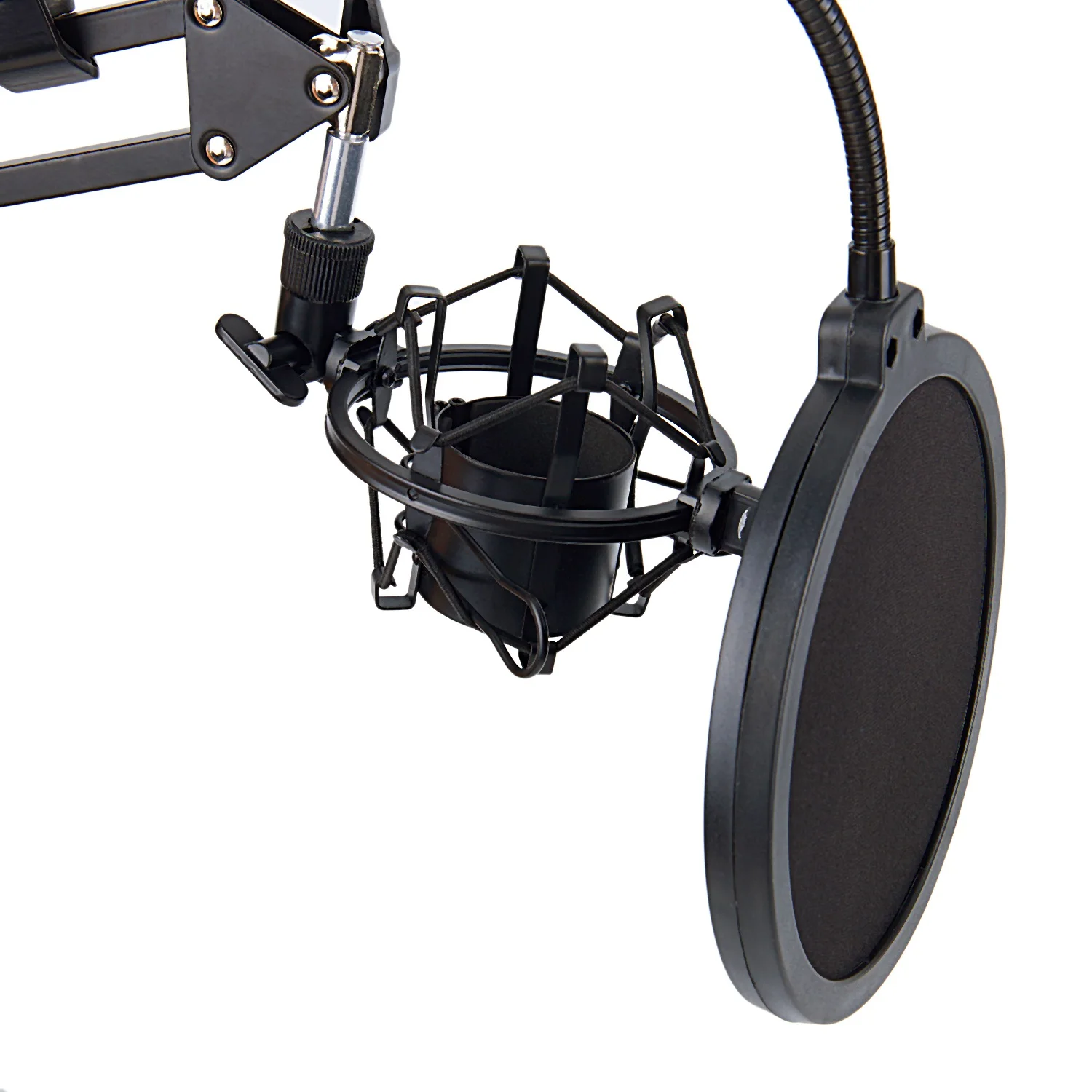 HFES NB-35 микрофон ножничный кронштейн подставка и настольный монтажный зажим и NW фильтр щиток для ветрового стекла и металлический монтажный комплект
