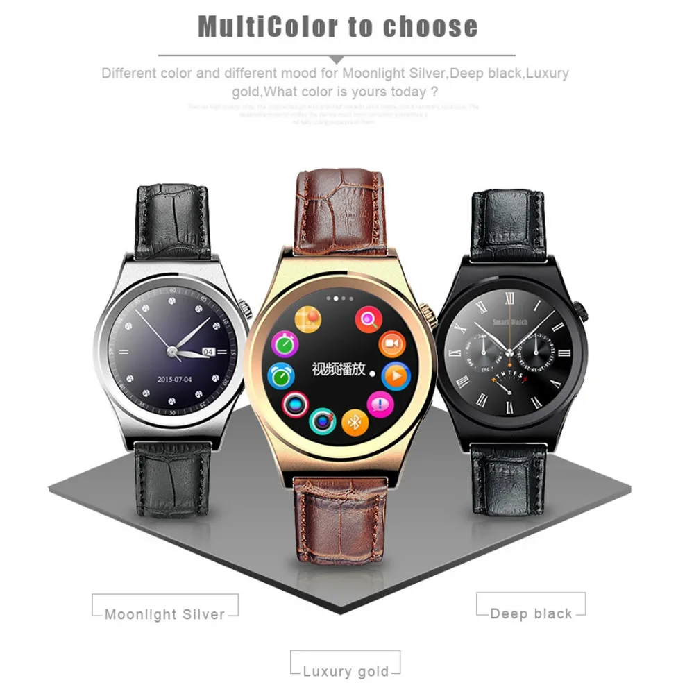  X10 Bluetooth Смарт Часы 1.3 ''IPS ЖК-Поддержка Anti-lost/шагомер/Сна Монитор/Сидячий Напомнить/Камеры Дистанционного управления 