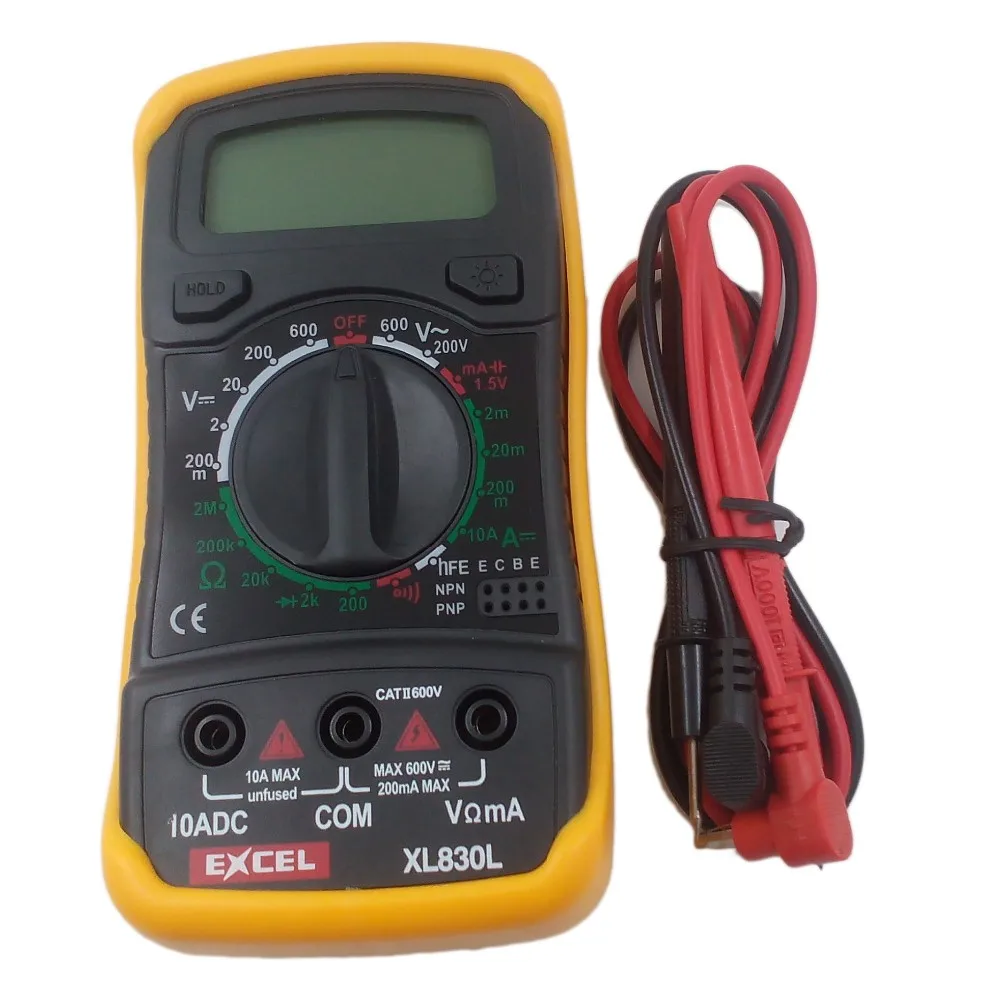 Xl830l High Quality Digital Lcd Multimeter Voltmeter Ammeter Ac Dc Ohm Volt Tester Test Current