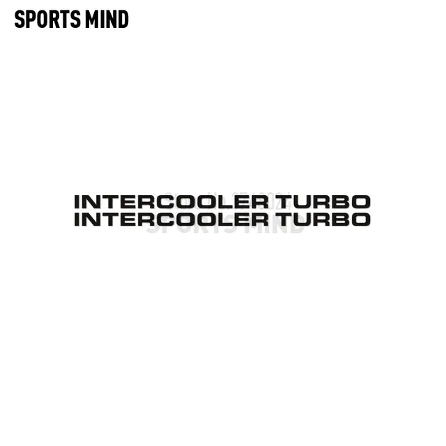 2 X Intercooler Turbo Car Sticker Decal Automobiles Car Styling For Mitsubishi Pajero Shogun Montero Side MK2 V20 Accessories 2