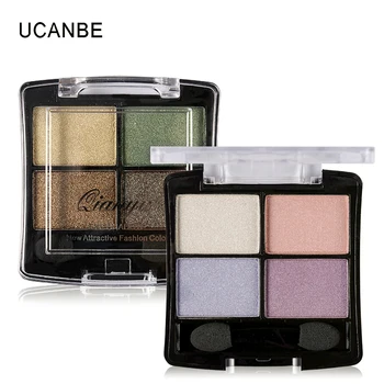 

by DHL 200pcs Professional 4 Colors Glitter Eyeshadow Palette Natural Nude Makeup Set Shimmer Matte Eye Shadow with Brush