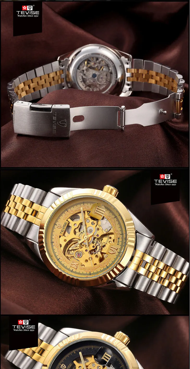 Tevise-New-Number-Sport-Design-Golden-silver-Watch_04