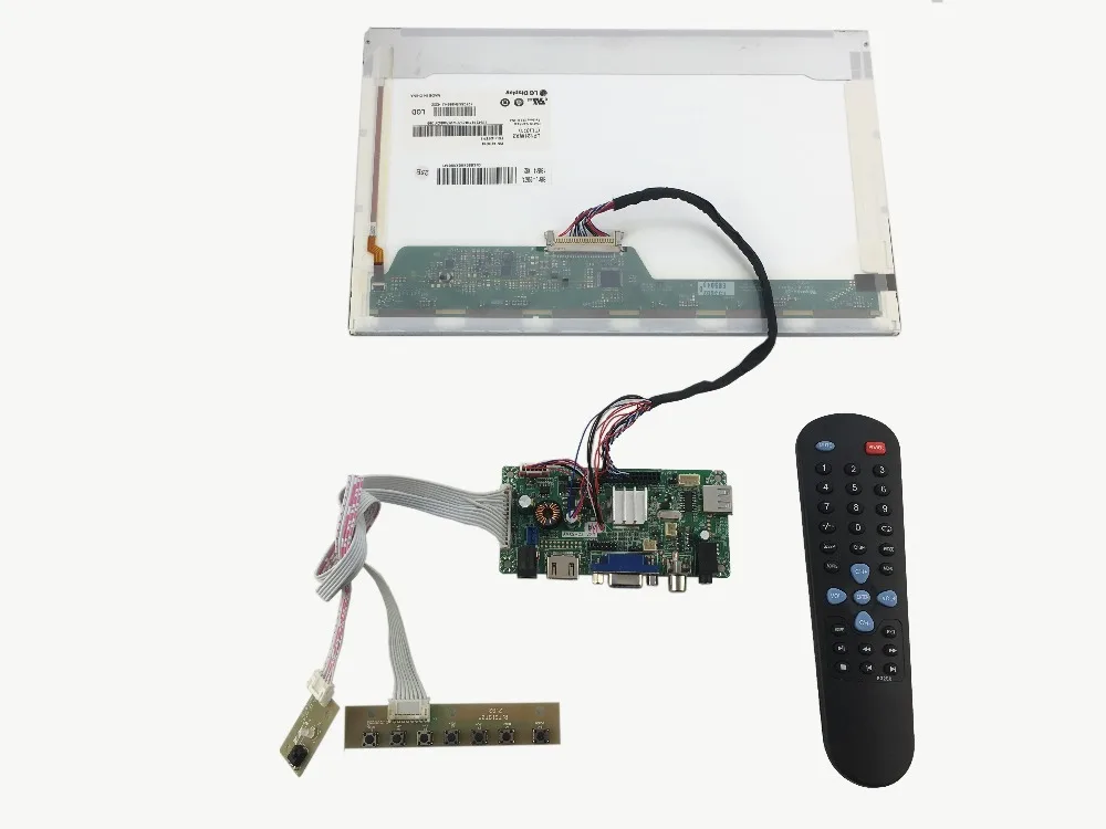 

HDMI+VGA +Audio+ LCD controller board+12.1 inch LP121WX3-TLC1(1280*800) +LVDS cable +OSD keypad with cable+Remote controll