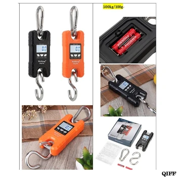 

Mini Crane Scale Portable 500 kg / 1000 lb Heavy Duty Digital Hanging Scales LCD Display with Backlight for Home Farm Market