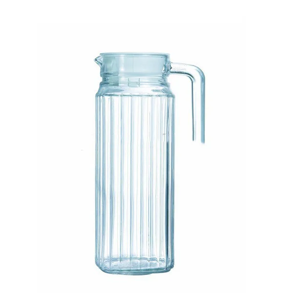lyT409 Wholesale Handle Glass Jug Glass Water Jug With Lid Glass 1000ml