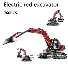 Супер крутой инженерный экскаватор DIY Модель Строительные блоки Набор игрушек подарки Совместимость с